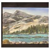 Signed oil on canvas painting