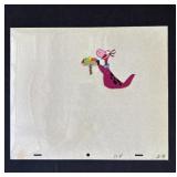 Vintage Dino animation cel