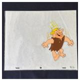 Vintage Barney Rubble animation cel