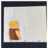 Vintage Barney Rubble animation cel