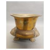 Vintage brass planter