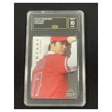 2008 Leaf Shohei Ohtani rookie card graded 10