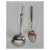 Towle sterling silver gravy ladle and spoon