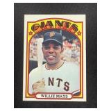 1972 Topps Willie Mays card