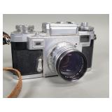 Zeiss Ikon Contax vintage film camera with bag