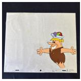 Vintage Barney Rubble animation cel