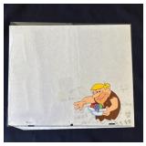 Vintage Barney Rubble animation cel