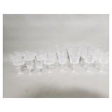 Group of lead crystal stemware