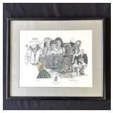 Framed Keith Sandvig signed print