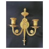 Vintage French style gilt metal sconce