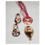 Murano glass pendants