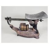 Antique cast iron balance scale