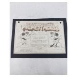 Marc Davis pencil drawing WDC 1930 Mickey Mouse