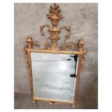 Neoclassical style gilt wood mirror