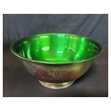 Wallace color clad silver plate bowl
