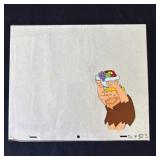 Vintage Barney Rubble animation cel