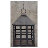 Vintage metal hanging lantern