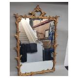 French Louis XV style gilt wood mirror