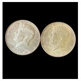 Pair of 1968 Kennedy half dollars