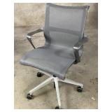 Herman Miller Setu adjustable gray office chair