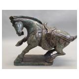 Carved jadeite horse sculpture