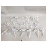 Group of glass lily inserts