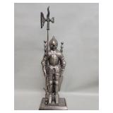 Medieval knight 5 pieces metal fire place tool set
