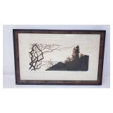 Terry Mertz vintage serigraph "Diamond Head