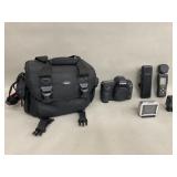 Group of electronics Canon camera, Smove camera