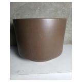 Large Gainey MCM  brown ceramic pot