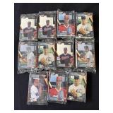 Lot of 11 factory sealed 1992 Fleer baseball cards