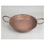Antique Israeli hand-hammered copper pot
