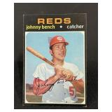 1971 Topps Johnny Bench card