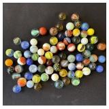 Lot of 76 vintage marbles
