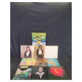 Ten vinyl LP records