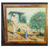 Vintage Anne Squire oil on canvas