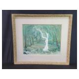 Vintage John J. Newman casein on canvas painting