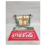 Group of metal signs