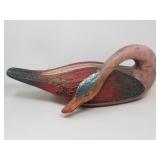 Vintage large decorative duck decoy