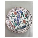 Vintage Greek handmade Icaros floral pottery plate
