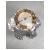 Hour Lavigne (France) crystal and brass desk clock