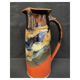 Vintage signed studio pottery pitcher