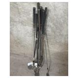 Group of 12 golf clubs