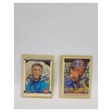 Pair of Jay Johnston signed baseball cards