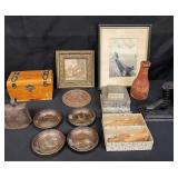 Group of vintage decorative items