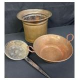 Group of vintage copper kitchenware