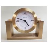 Tiffany & Co. brass quartz table clock