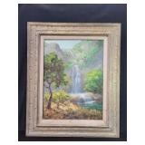 Hazel Hohberger signed oil painting on canvas
