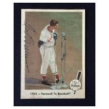 1959 Fleer Ted Williams signed farewell card