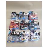 Group of "Star Wars" Hot Wheels die-cast toy ships